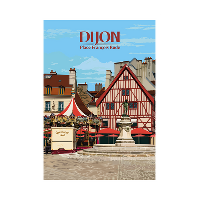 PRINTYMANIA Affiche Dijon Multicolore