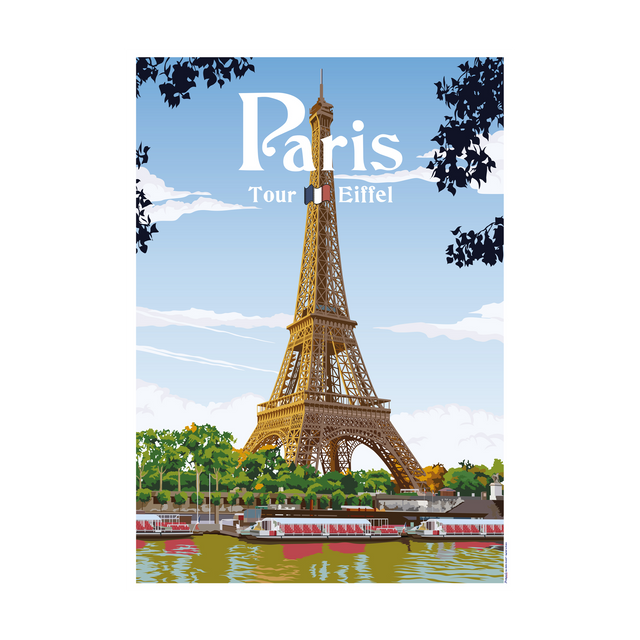 PRINTYMANIA Affiche PARIS 30 x 40 cm