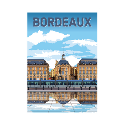 PRINTYMANIA Affiche Bordeaux Multicolore
