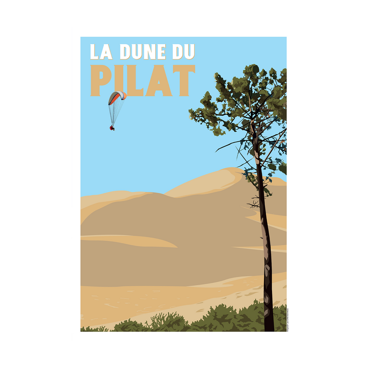 PRINTYMANIA Affiche Dune du pilat Multicolore