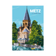 PRINTYMANIA Affiche Metz le temple neuf Multicolore