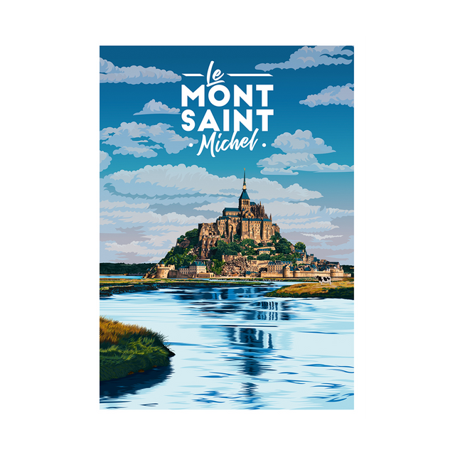 PRINTYMANIA Affiche MONT SAINT-MICHEL 30 x 40 cm