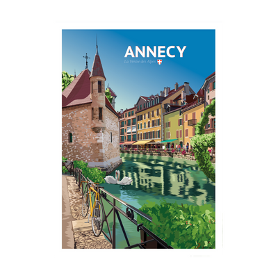 PRINTYMANIA Affiche Annecy Multicolore