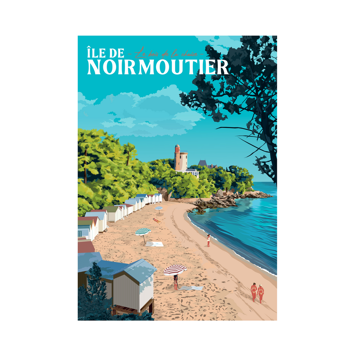 PRINTYMANIA Affiche Île de noirmoutier Multicolore