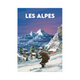 PRINTYMANIA Affiche Alpes Multicolore