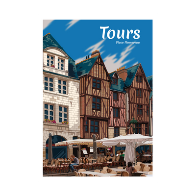 PRINTYMANIA Affiche Tours Multicolore