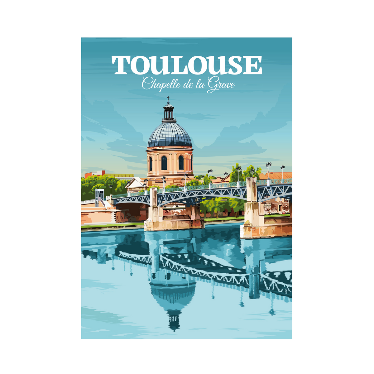 PRINTYMANIA Affiche Toulouse Multicolore
