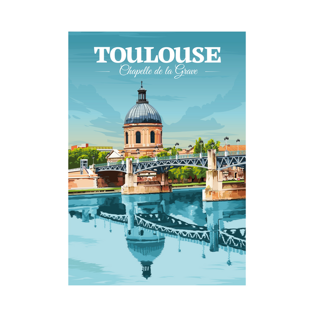 PRINTYMANIA Affiche TOULOUSE 30 x 40 cm
