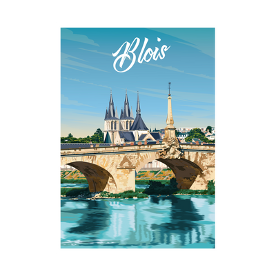 PRINTYMANIA Affiche Blois Multicolore