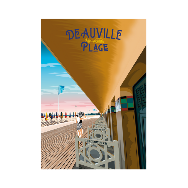 PRINTYMANIA Affiche DEAUVILLE 30 x 40 cm