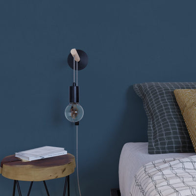 4MURS Papier peint intissé Classic line Bleu acier Lisse