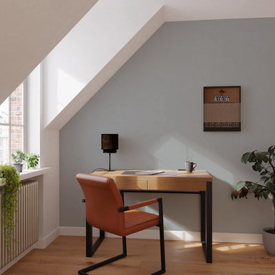 4MURS Papier peint intissé Classic line Gris béton Lisse