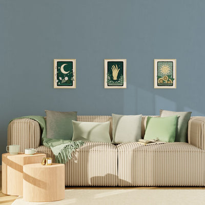 4MURS Papier peint intissé Classic line Bleu fumé Lisse