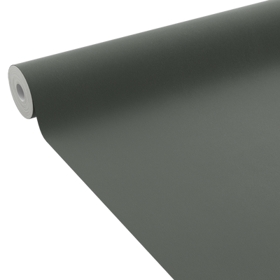 4MURS Papier peint intissé Classic line Vert de gris Lisse