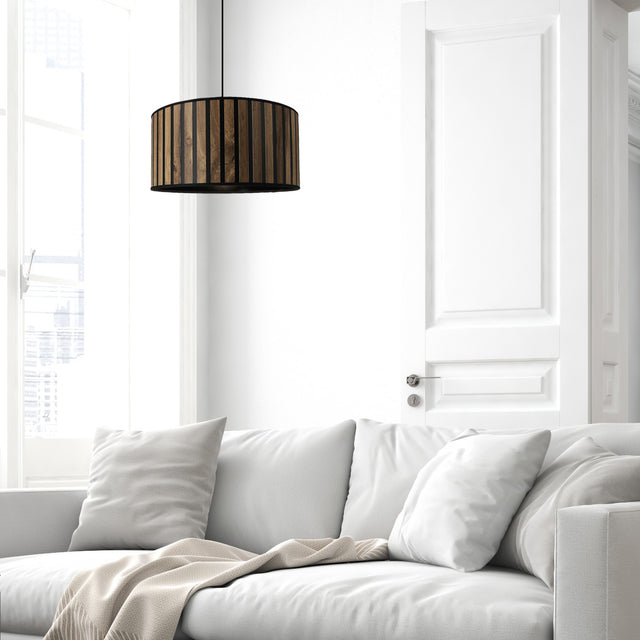4MURS Suspension LATTY coloris bois foncé 19 x 38 cm