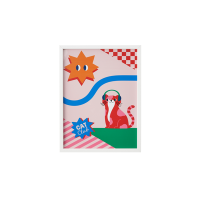 4MURS Image encadrée Cat club Multicolore