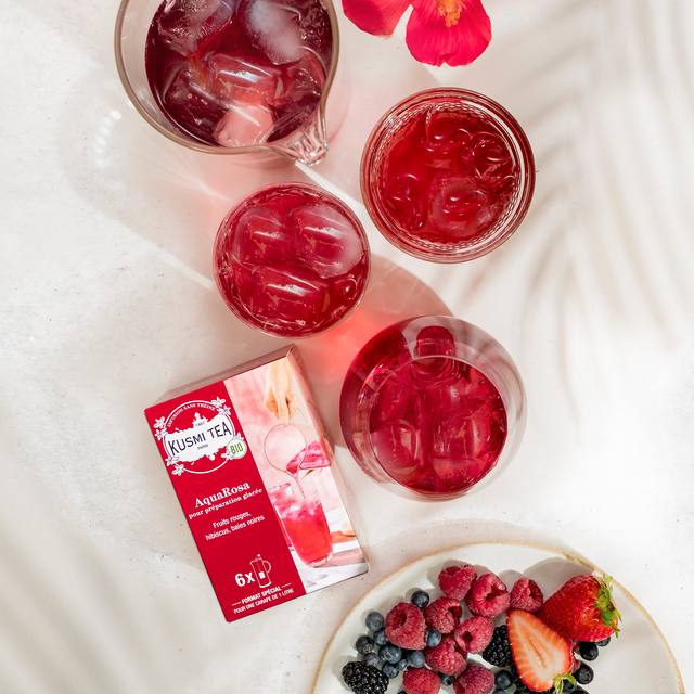 KUSMI TEA Tisane GLACÉE AQUAROSA