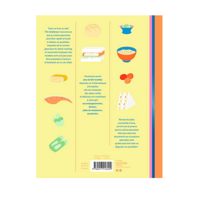 HACHETTE PRATIQUE Livre cuisine Bowls & bento Jaune