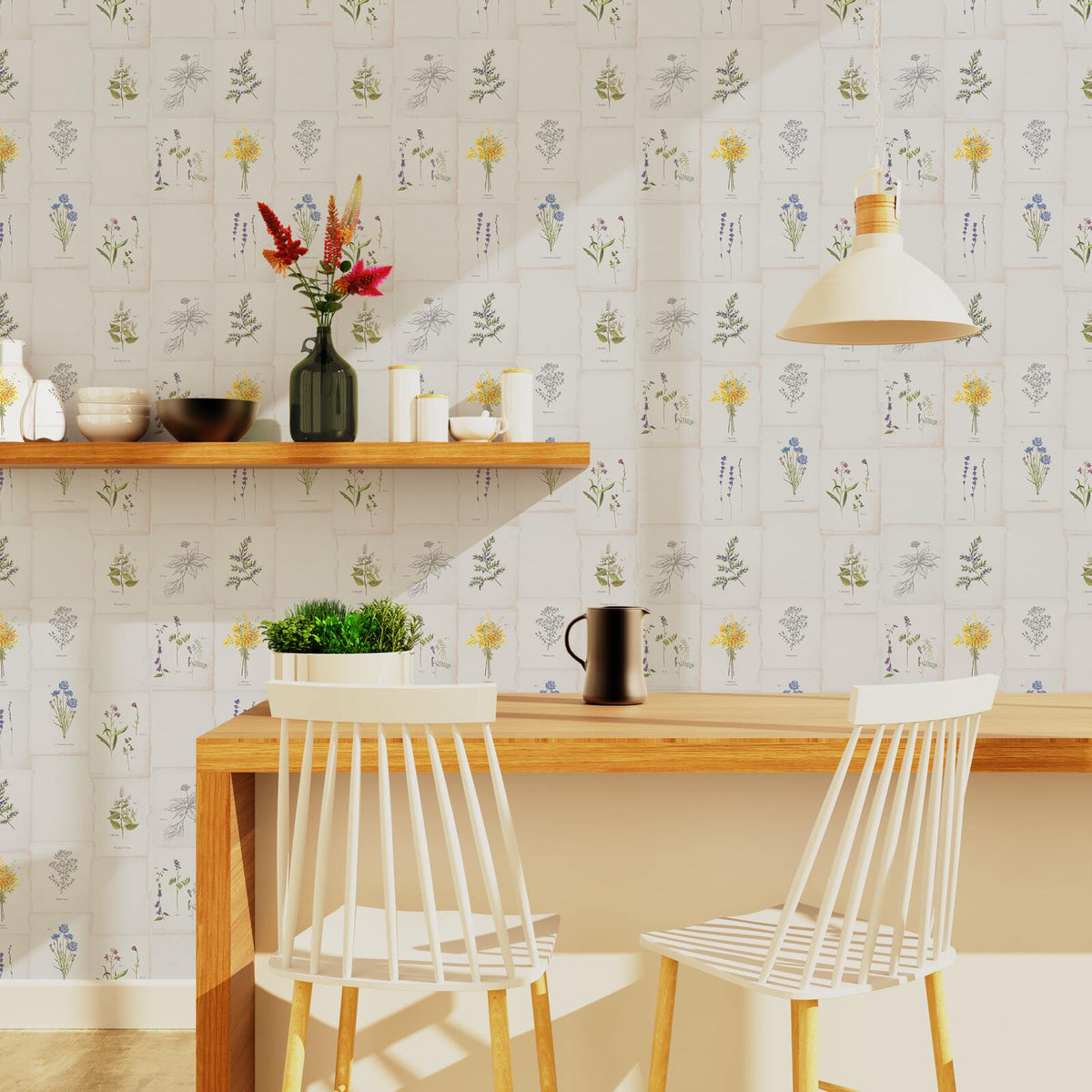 4MURS Papier peint intissé Garancia Multicolore