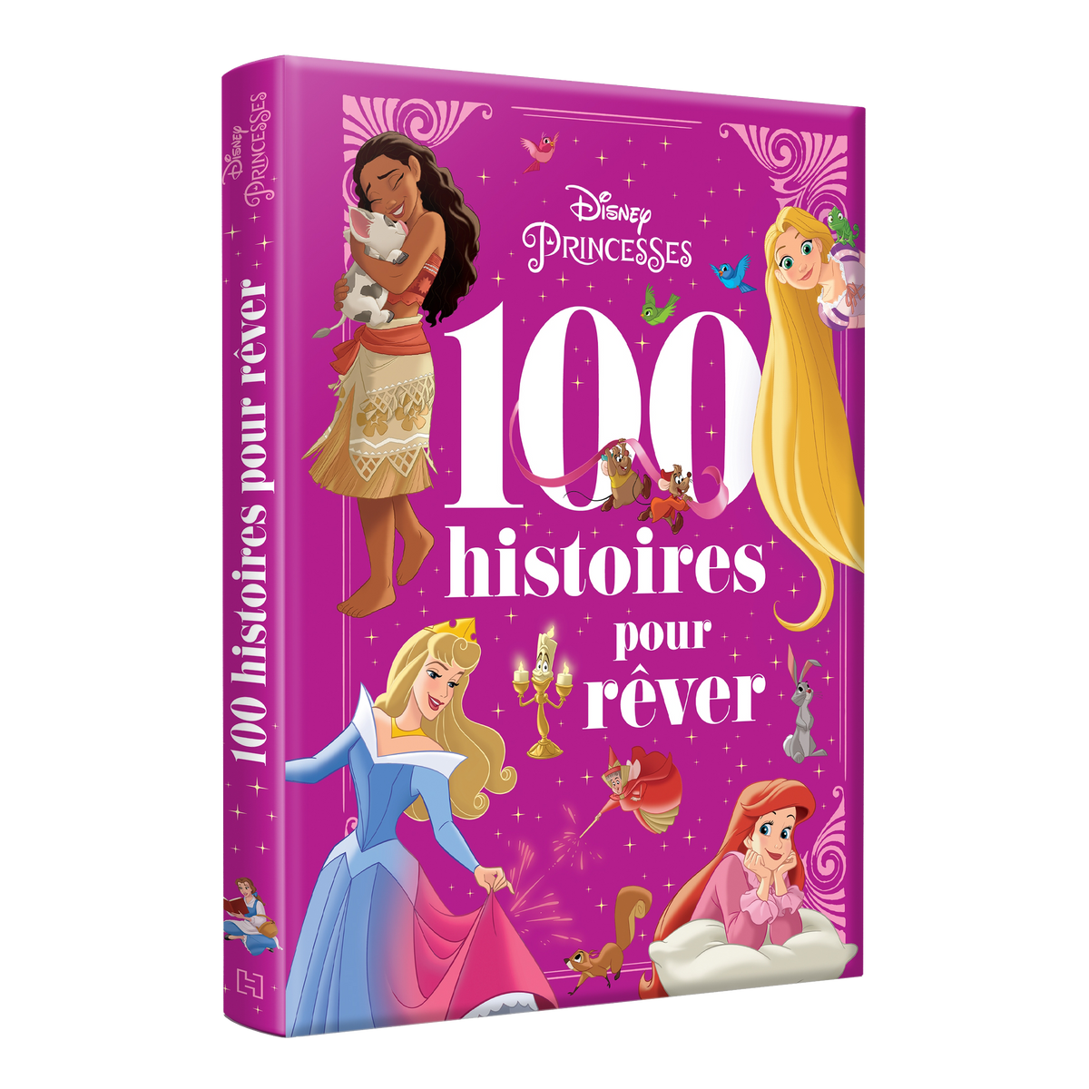 HACHETTE PRATIQUE Livre enfant Disney princesses- les 100 histoires pour rêver Rose