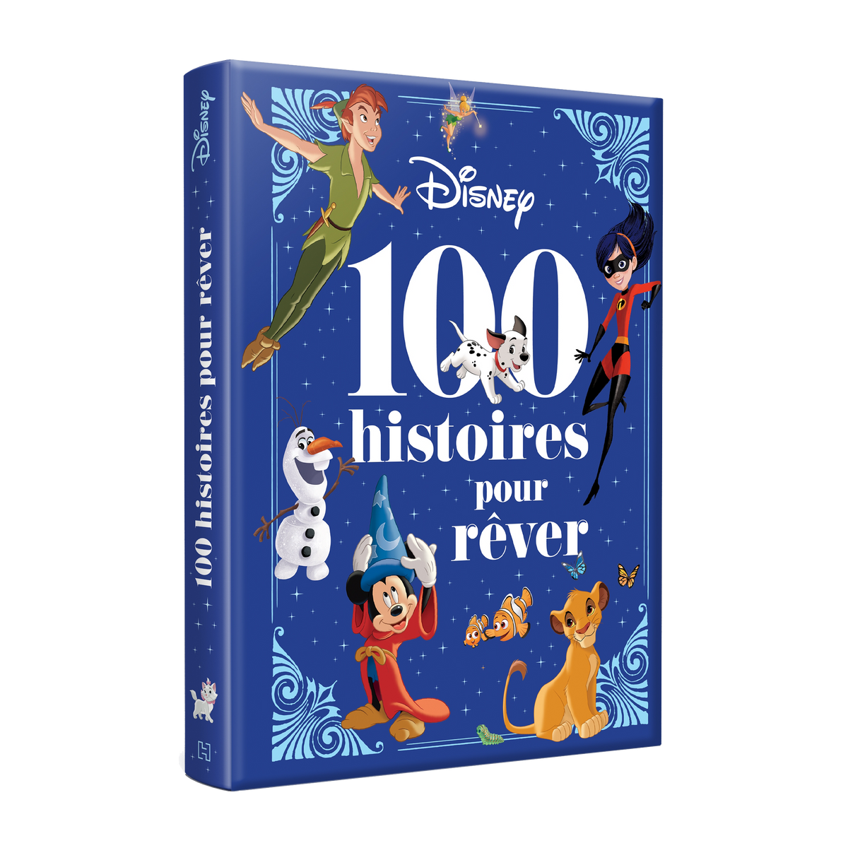 HACHETTE PRATIQUE Livre enfant Disney - les 100 histoires pour rêver Bleu