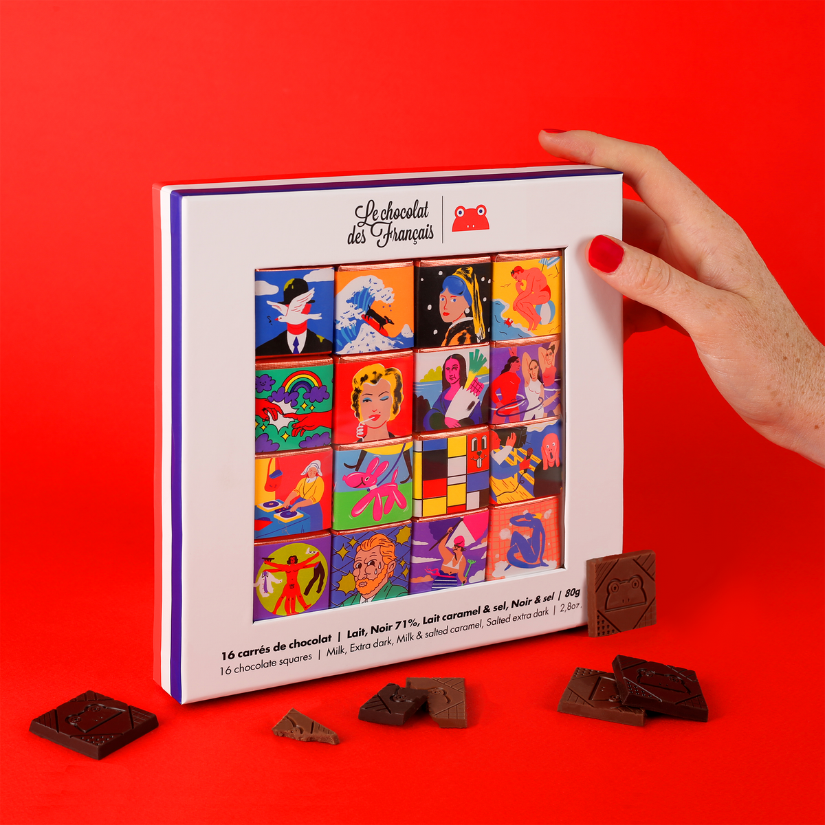 LE CHOCOLAT DES FRANÇAIS Coffret Chocolat art 80G