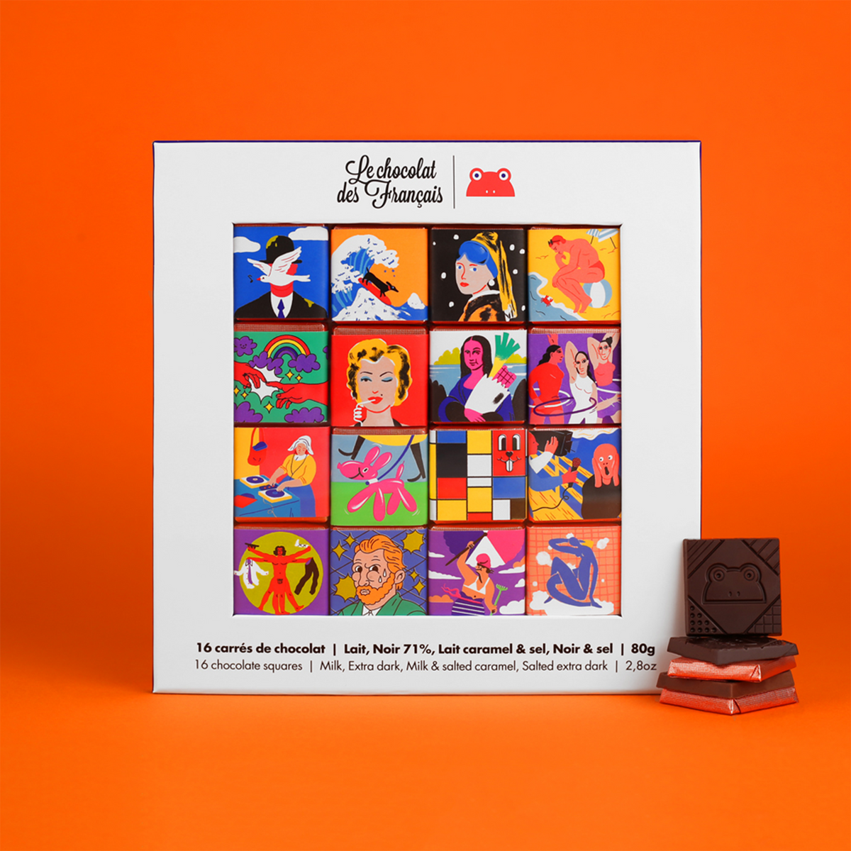 LE CHOCOLAT DES FRANÇAIS Coffret Chocolat art 80G
