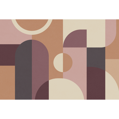 4MURS Papier peint panoramique XL Evolia Rose poudré et ocre Mat