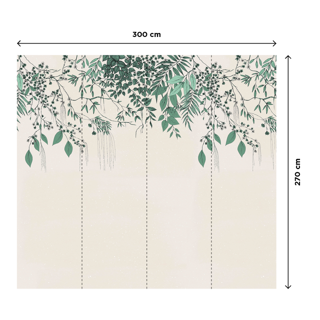 4MURS Papier peint panoramique XL NAHIA 300 x 270 cm