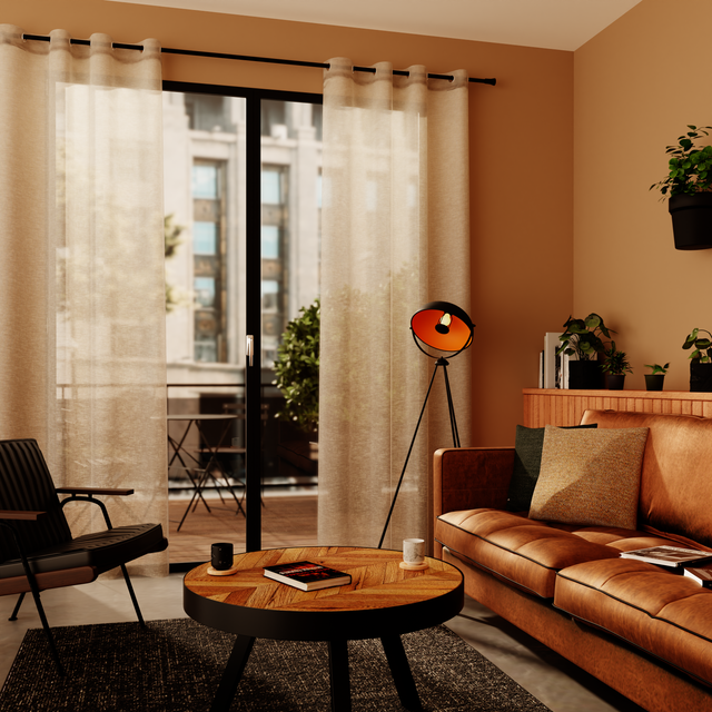 4MURS Voilage SBARI coloris naturel 140 x 240 cm