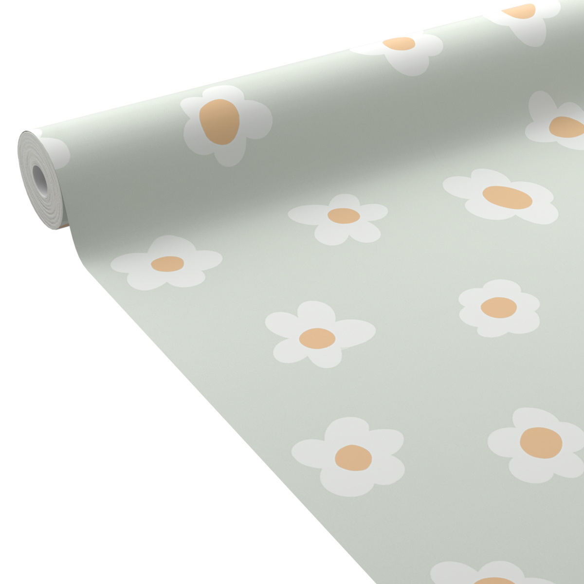 4MURS Papier peint intissé Margarida Vert d'eau