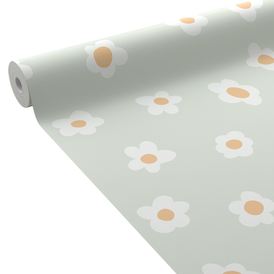 4MURS Papier peint intissé Margarida Vert d'eau