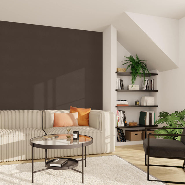 4MURS Papier peint intissé LAZARO coloris chocolat