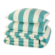 4MURS Parure de lit en toile de coton Dee Vert/jaune