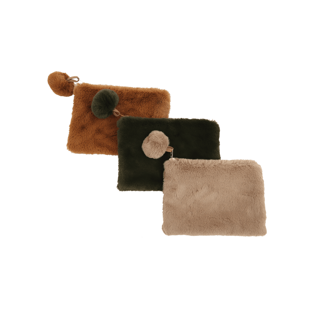 Trousse de toilette Zelia Kaki, brun,beige