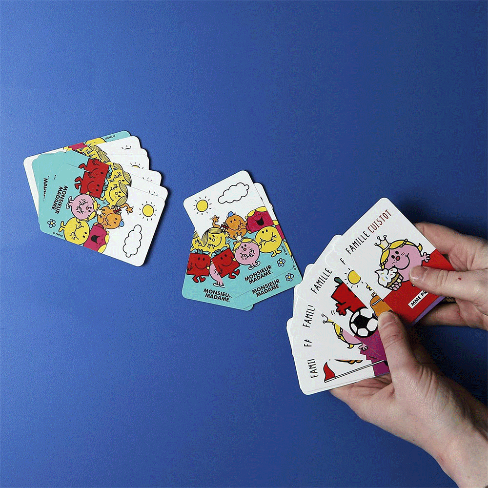 Jeu de cartes Mr mme Blanc