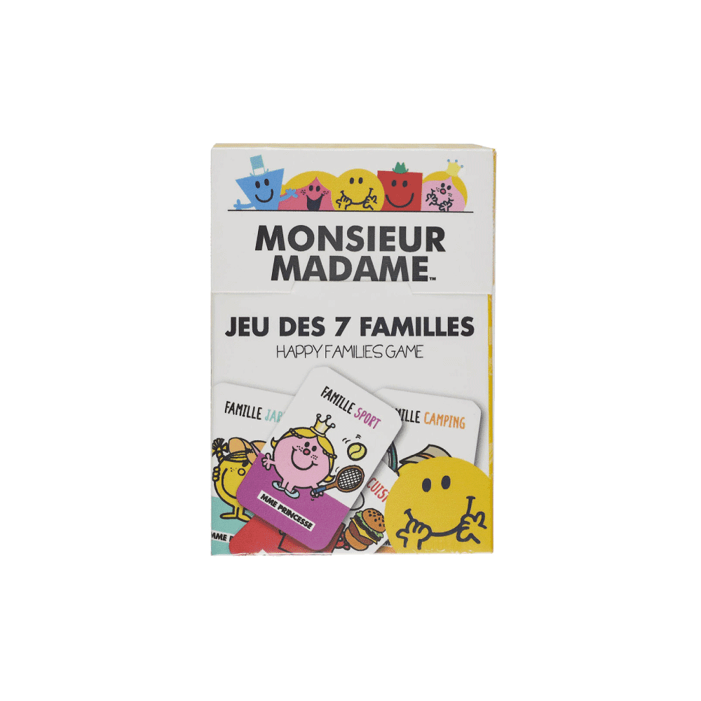 Jeu de cartes Mr mme Blanc