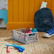 AMADEUS CADES Panier de rangement Mahé Gris