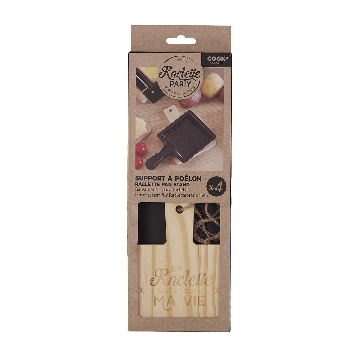 Dessous de plat Raclette party Beige