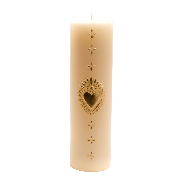 Amadeus Cades Bougie COEUR coloris beige