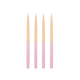 Bougie Dip-dye Rose, pêche