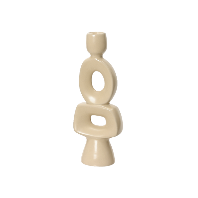 Bougeoir AROUND coloris beige