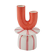 Bougeoir Corail Blanc, orange