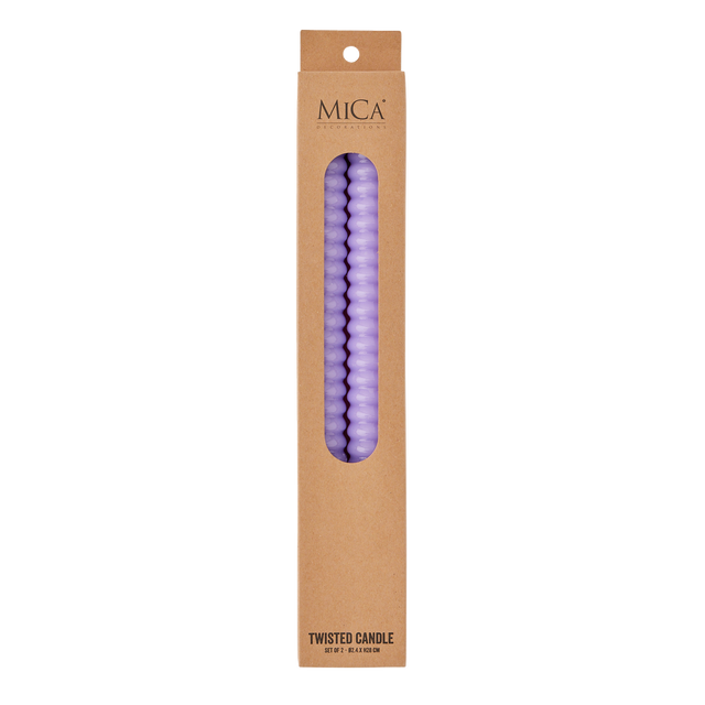 Bougie TWIST coloris mauve