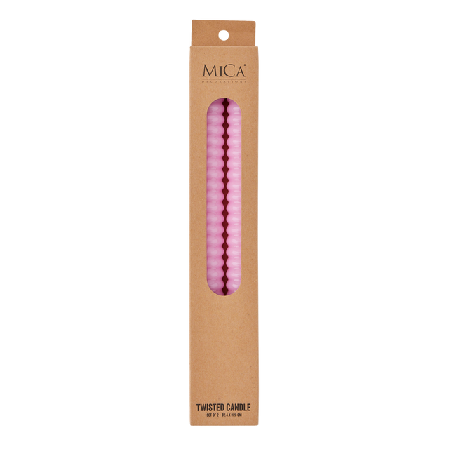 Bougie TWIST coloris rose