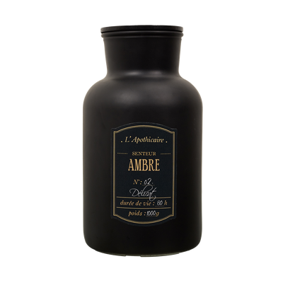 Bougie parfumée Alchimiste Noir Ambre 1000G