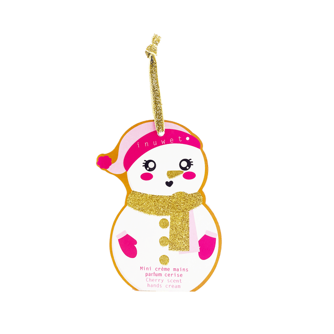 Crème pour les mains en forme de bonhomme de neige