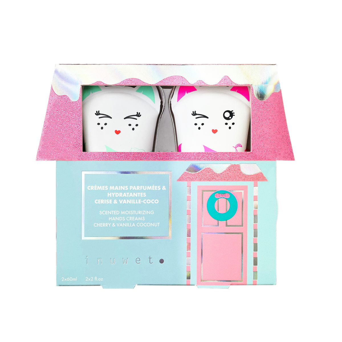 INUWET Crème mains Cottage box Bleu Coco, cerise 120ML