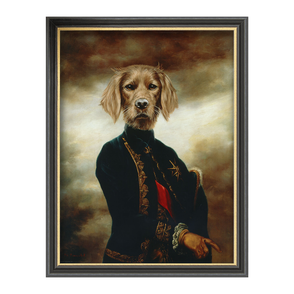 4MURS Image sous verre Le marquis Noir