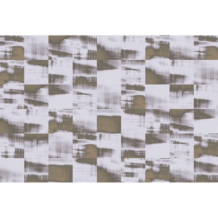 Papier peint panoramique XL Patchy Taupe Satiné